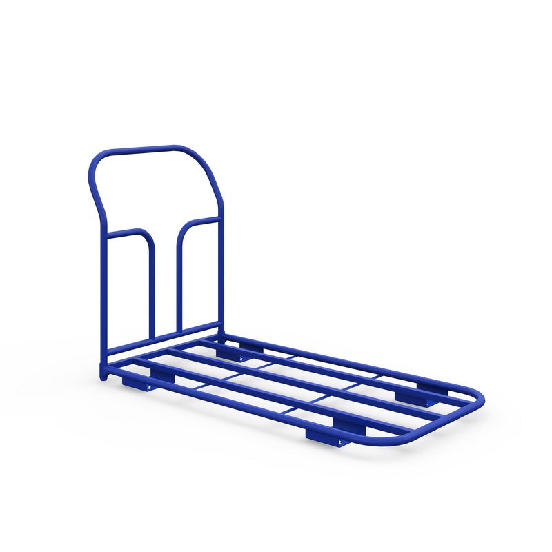 Тележка платформенная каркасная ТК 4 (г/п 500 кг, 1200x600 мм, колеса литая протекторная резина 160 мм)