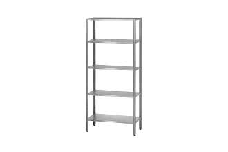 Стеллаж полочный СПЛп - 1500x400x1600 Profi Inox (полка сплошная 5 шт.)