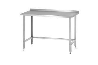 Стол производственный СПРн - 600x800x860 Norma Inox, борт (полка-обвязка сварная, ножка угловая)