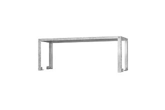 Полка-надстройка настольная ПННб - 1500x400x400 Base, цинк, 1 уровень