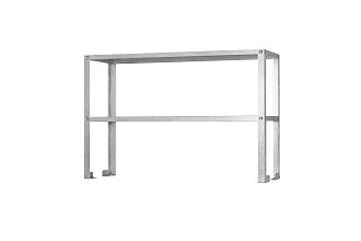 Полка-надстройка настольная ПННб - 800x300x800 Base, цинк, 2 уровня