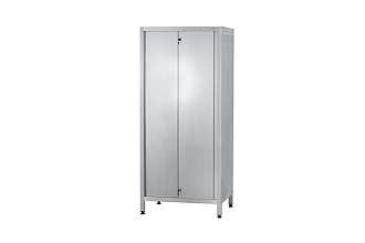 Шкаф кухонный ШЗКп - 1500x500x1800 Profi Ral, двери-купе, полки сплошн. 3 шт., цинк, без к-та замков
