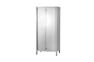 Шкаф кухонный ШЗКп - 1500x500x1800 Profi Inox, двери-купе, полки сплошн. 3 шт., без к-та замков