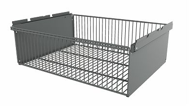 Корзина выдвижная 563х440х181 (Серебристый)