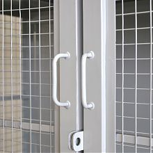 Стеллаж-шкаф СТ-300 с сетчатыми дверьми 2000х980х800, 3 полки