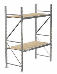 Стеллаж MS Pro 2000х1500х600, 2 яруса, ДСП