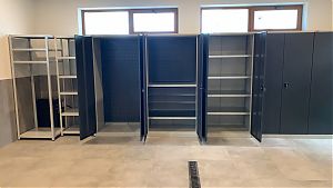Инструментальные шкафы ВЛ и полочные стеллажи для гаража