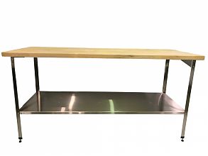 Стол кондитерский СПКР 1200x800x860 Нержавеющий каркас