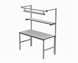 Рабочее место в комплектации 1800х700 мм 41.БК1 (RAL7012) + 41А.СВ-120