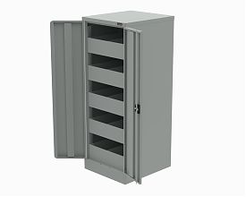 Шкаф для инструмента 1400x605x530 мм (RAL7012) ESD